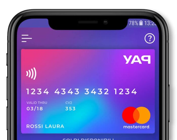 Paga e fatti pagare dagli amici con la carta virtuale yap